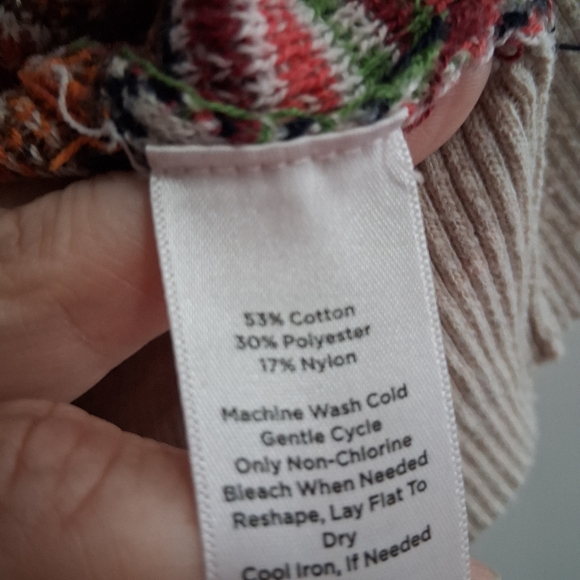 Talbots Squirrel Fox Cute Fair Isle Striped Festive Crewneck Sweater Size Medium - Picture 4 of 7